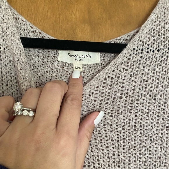 Cable knit sweater lightweight M/L - Picture 2 of 2